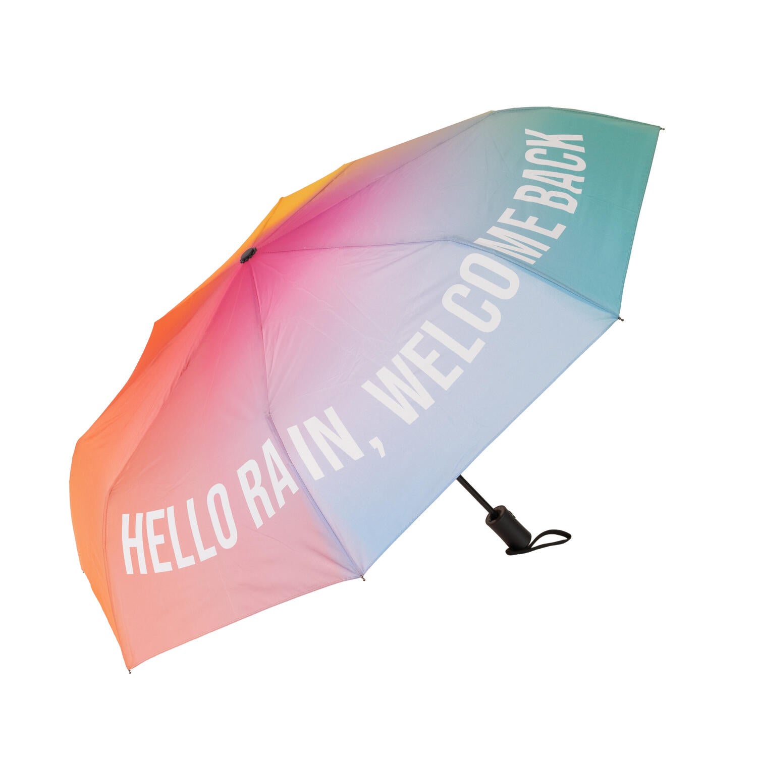 Hello Rain, Welcome Back foldbar paraply - Multicoloured
